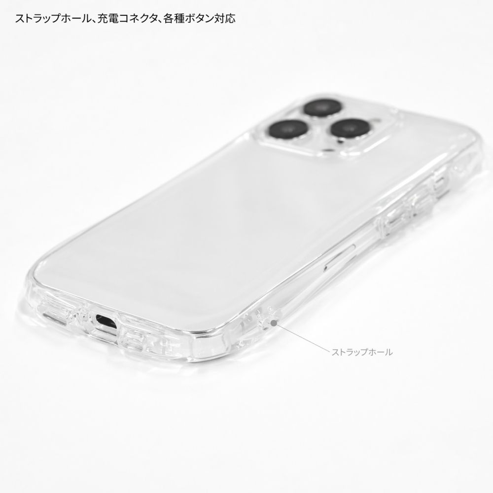 くまのプーさん iPhone 15 Pro 対応 クリスタルクリアケース DNG-183PO