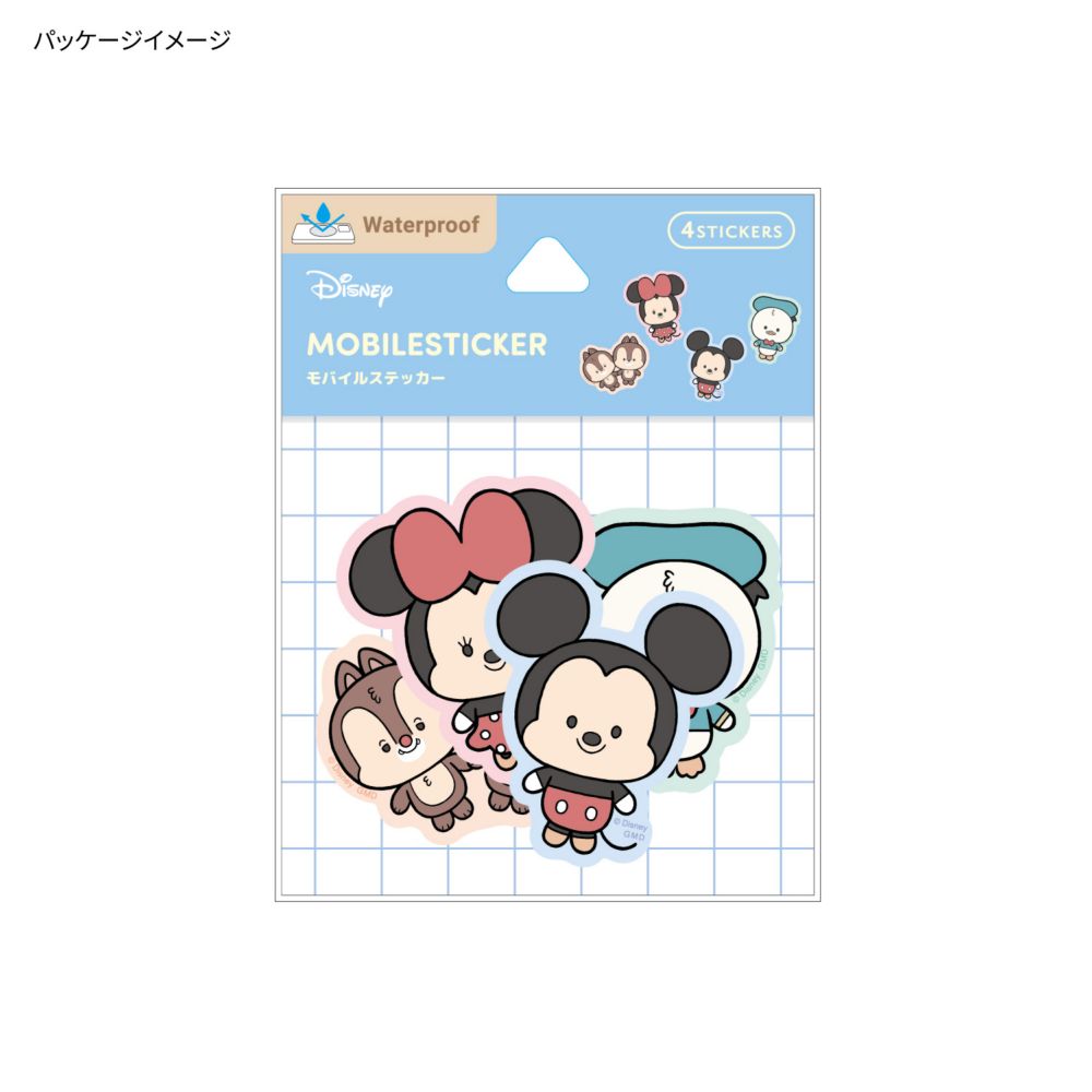 ミッキー＆フレンズ モバイルステッカー DNG-190MKF