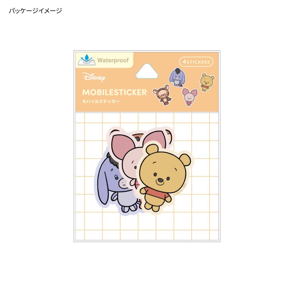 くまのプーさん モバイルステッカー DNG-190PO