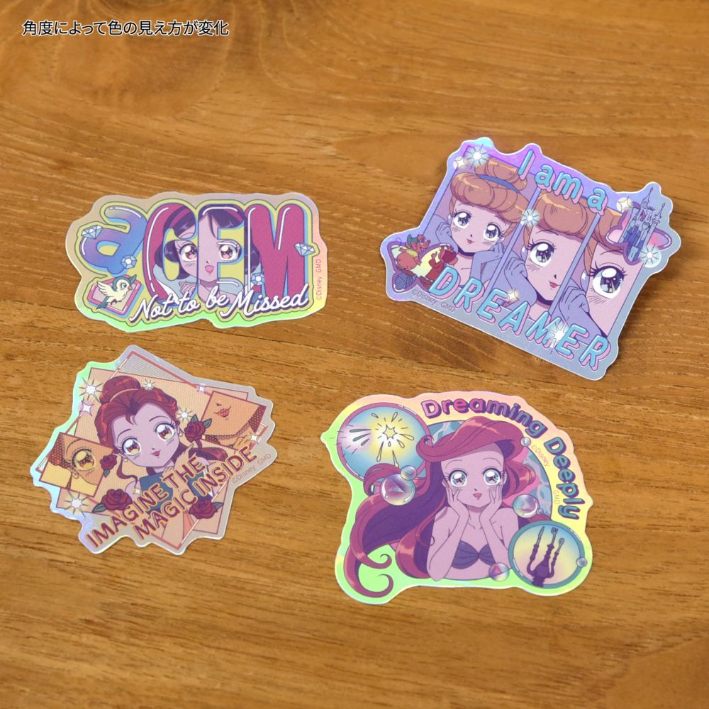 アリエル シンデレラ ベル 白雪姫 プリンセス モバイルステッカー DNG-190PR