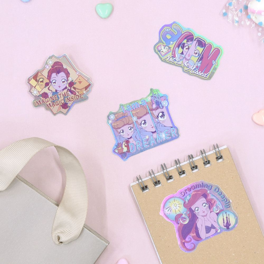 アリエル シンデレラ ベル 白雪姫 プリンセス モバイルステッカー DNG-190PR