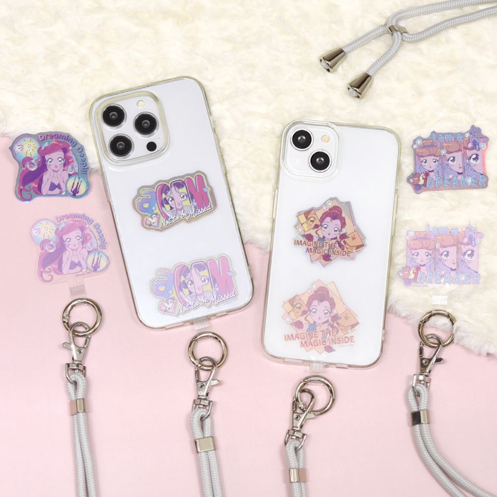 アリエル シンデレラ ベル 白雪姫 プリンセス モバイルステッカー DNG-190PR