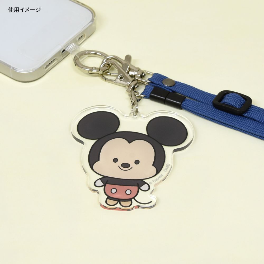 ミッキーマウス モバイルアクリルストラップ Lサイズ DNG-192MK