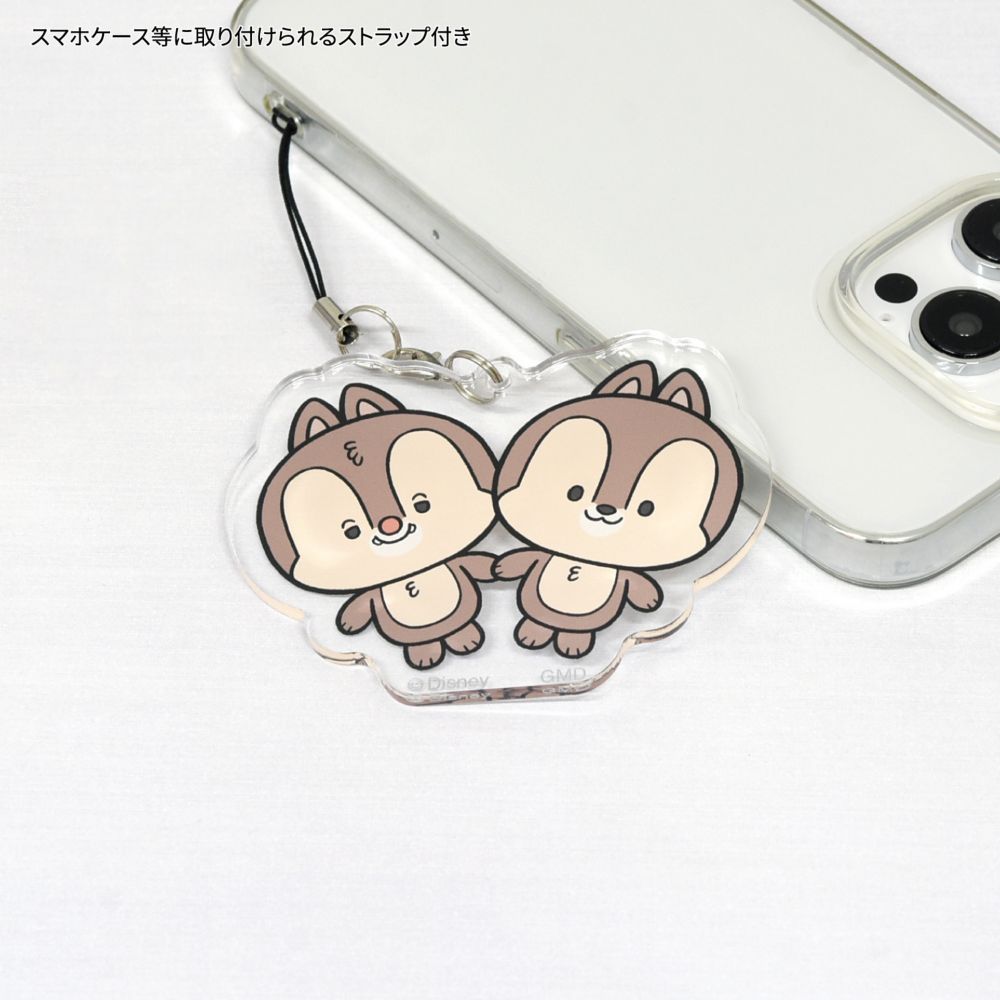 チップ＆デール モバイルアクリルストラップ Lサイズ DNG-192CD