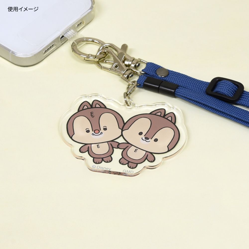 チップ＆デール モバイルアクリルストラップ Lサイズ DNG-192CD