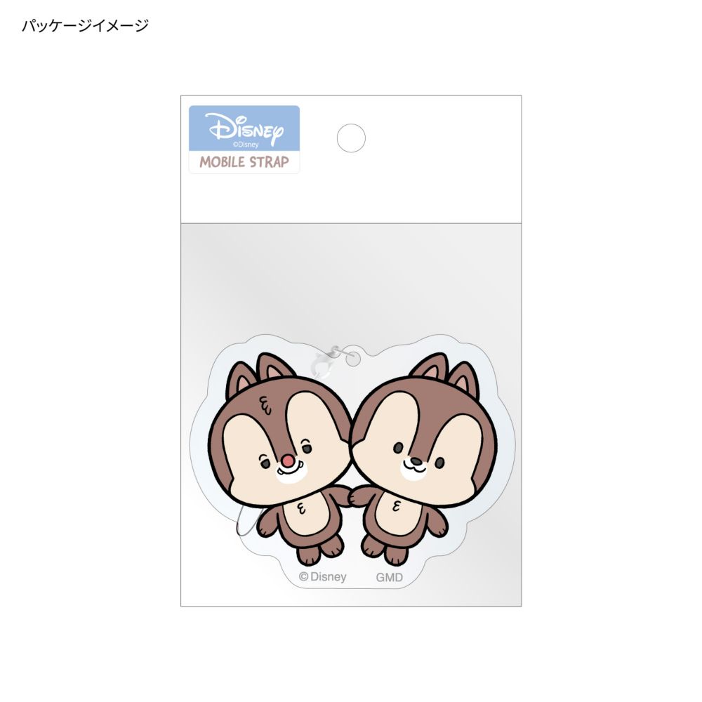 チップ＆デール モバイルアクリルストラップ Lサイズ DNG-192CD