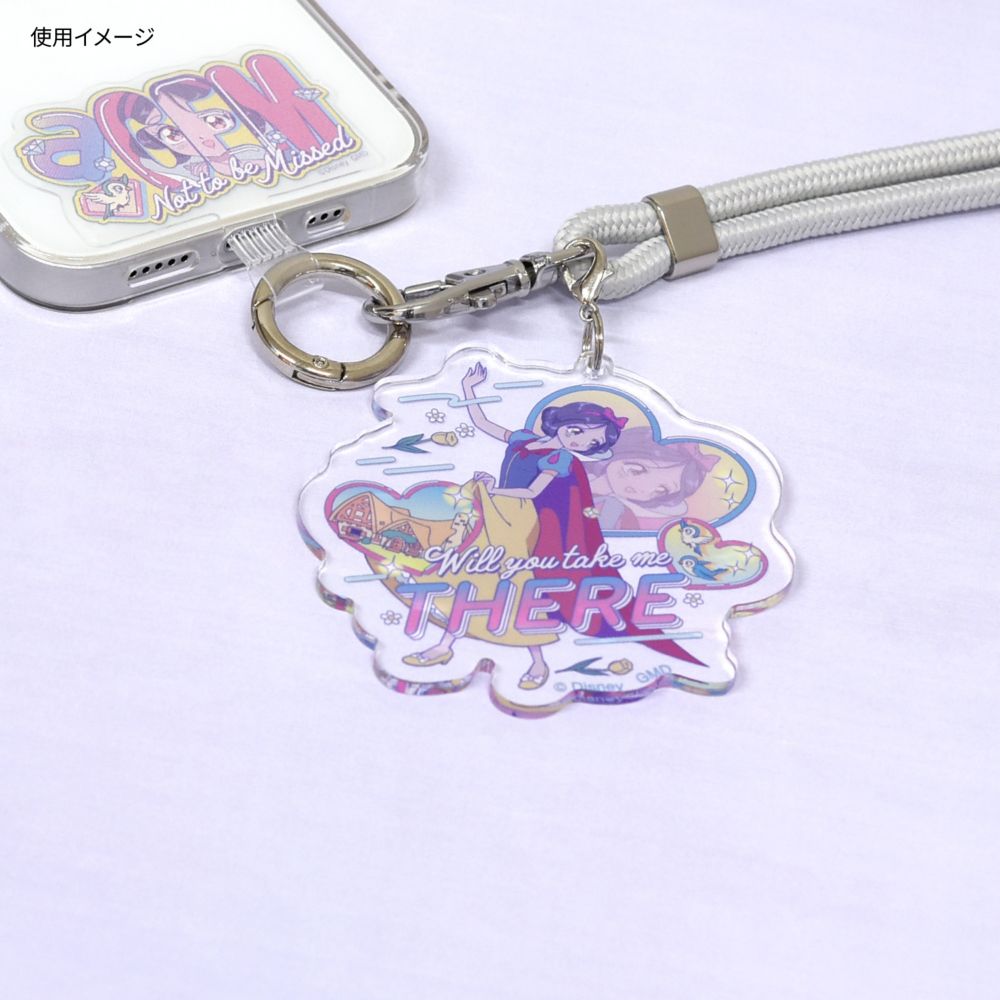 白雪姫 モバイルアクリルストラップ Lサイズ DNG-193SW