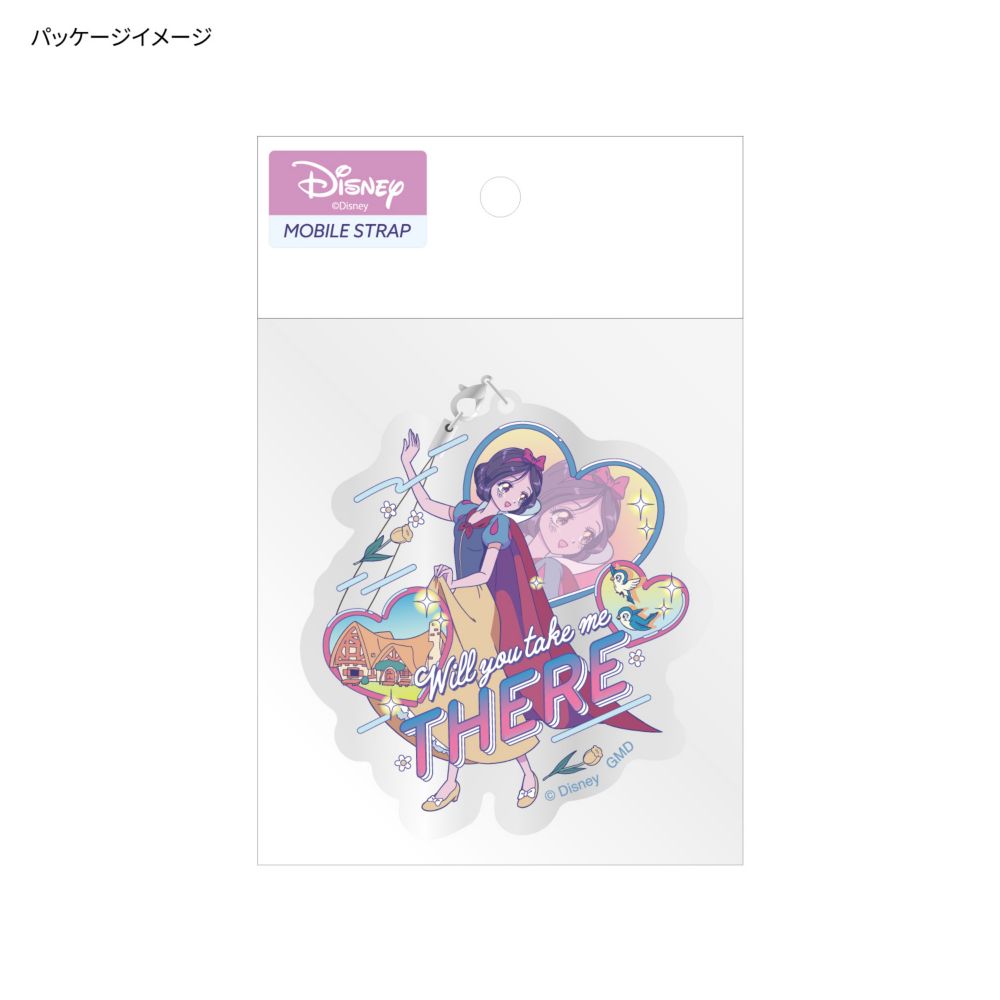 白雪姫 モバイルアクリルストラップ Lサイズ DNG-193SW