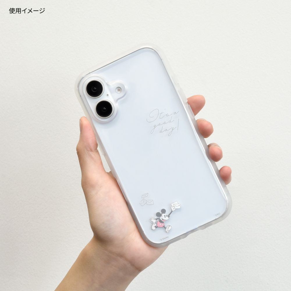 ミッキーマウス IIIIfit Clear iPhone16 対応 ケース DNG-201MK
