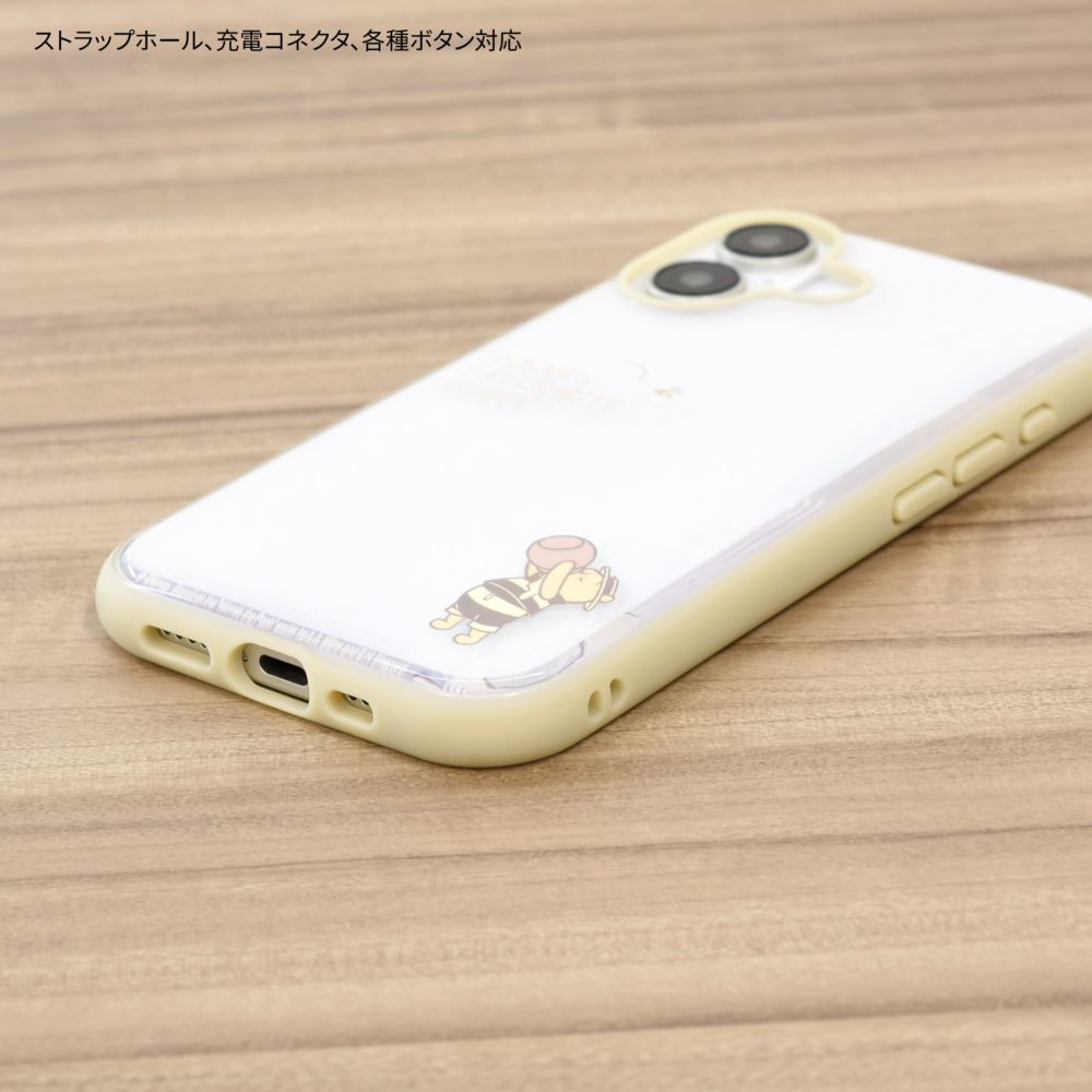 くまのプーさん IIIIfit Clear iPhone16 対応 ケース DNG-201PO
