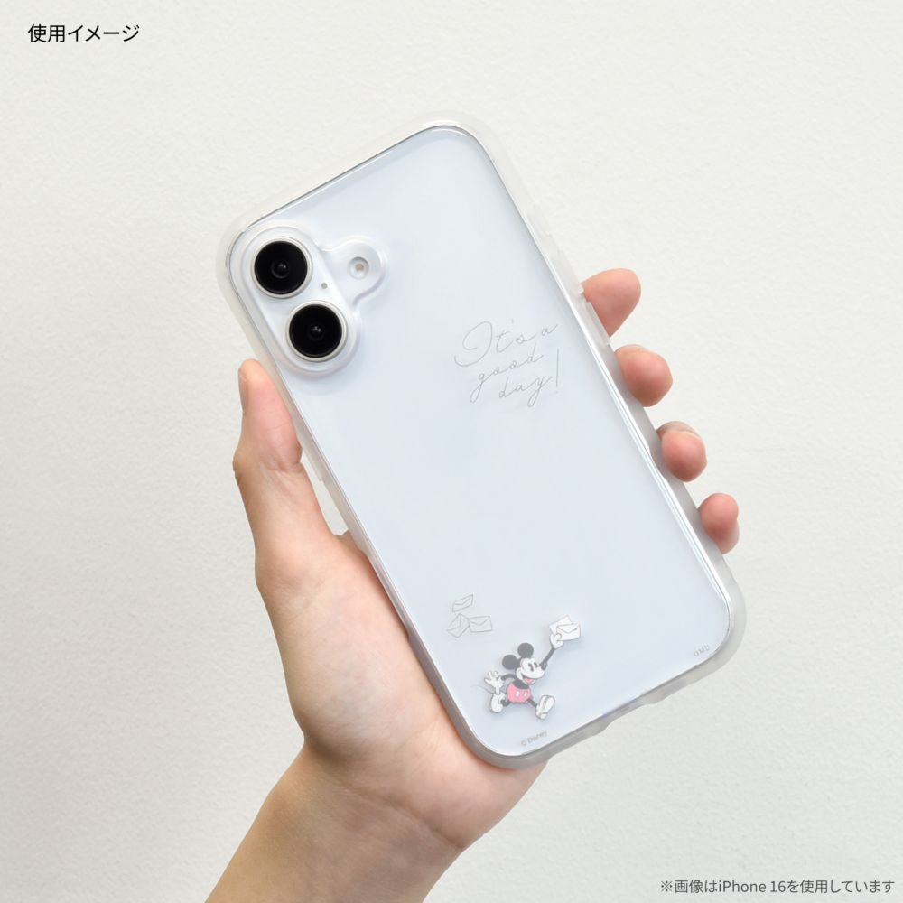 ミッキーマウス IIIIfit Clear iPhone16 Pro 対応 ケース DNG-202MK