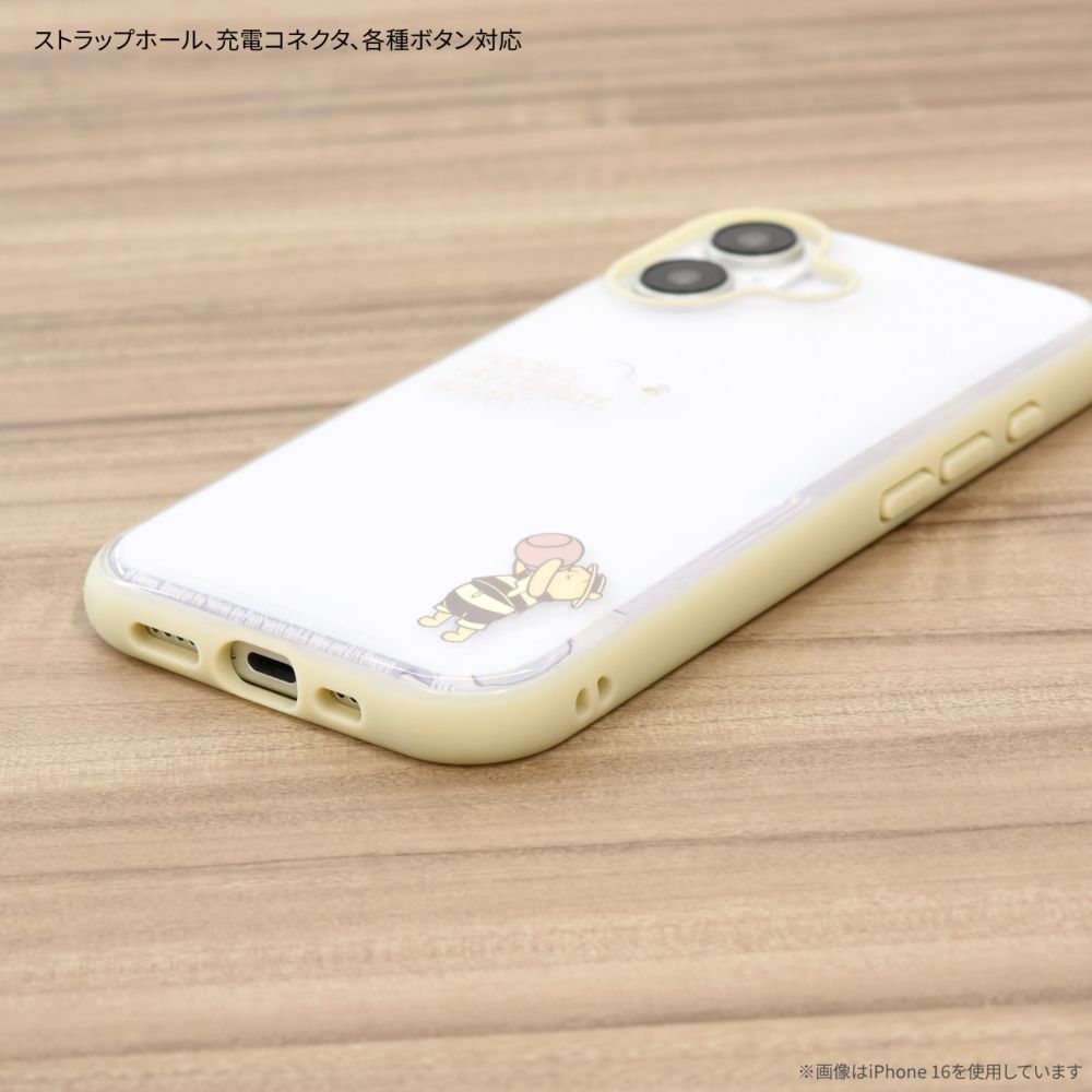 くまのプーさん IIIIfit Clear iPhone16 Pro 対応 ケース DNG-202PO