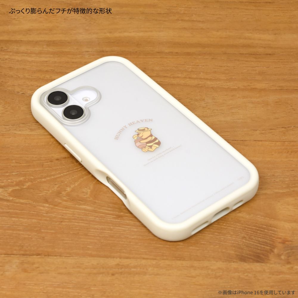くまのプーさん iPhone16 Pro 対応 プランプフレームケース DNG-205PO