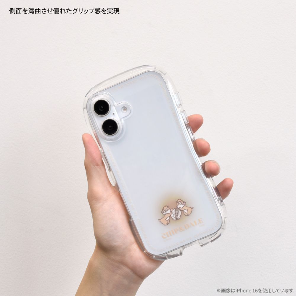 チップ＆デール iPhone16 Pro 対応 クリスタルクリアケース DNG-209CD