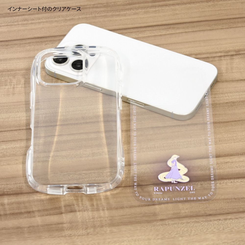 ラプンツェル iPhone16 Pro 対応 クリスタルクリアケース DNG-209RP