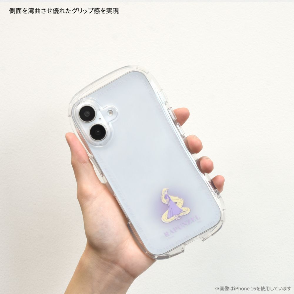 ラプンツェル iPhone16 Pro 対応 クリスタルクリアケース DNG-209RP
