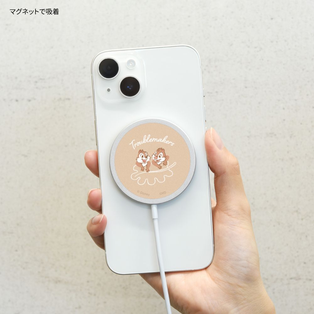 チップ＆デール MagSafe 対応 ワイヤレスチャージャー DNG-226CD