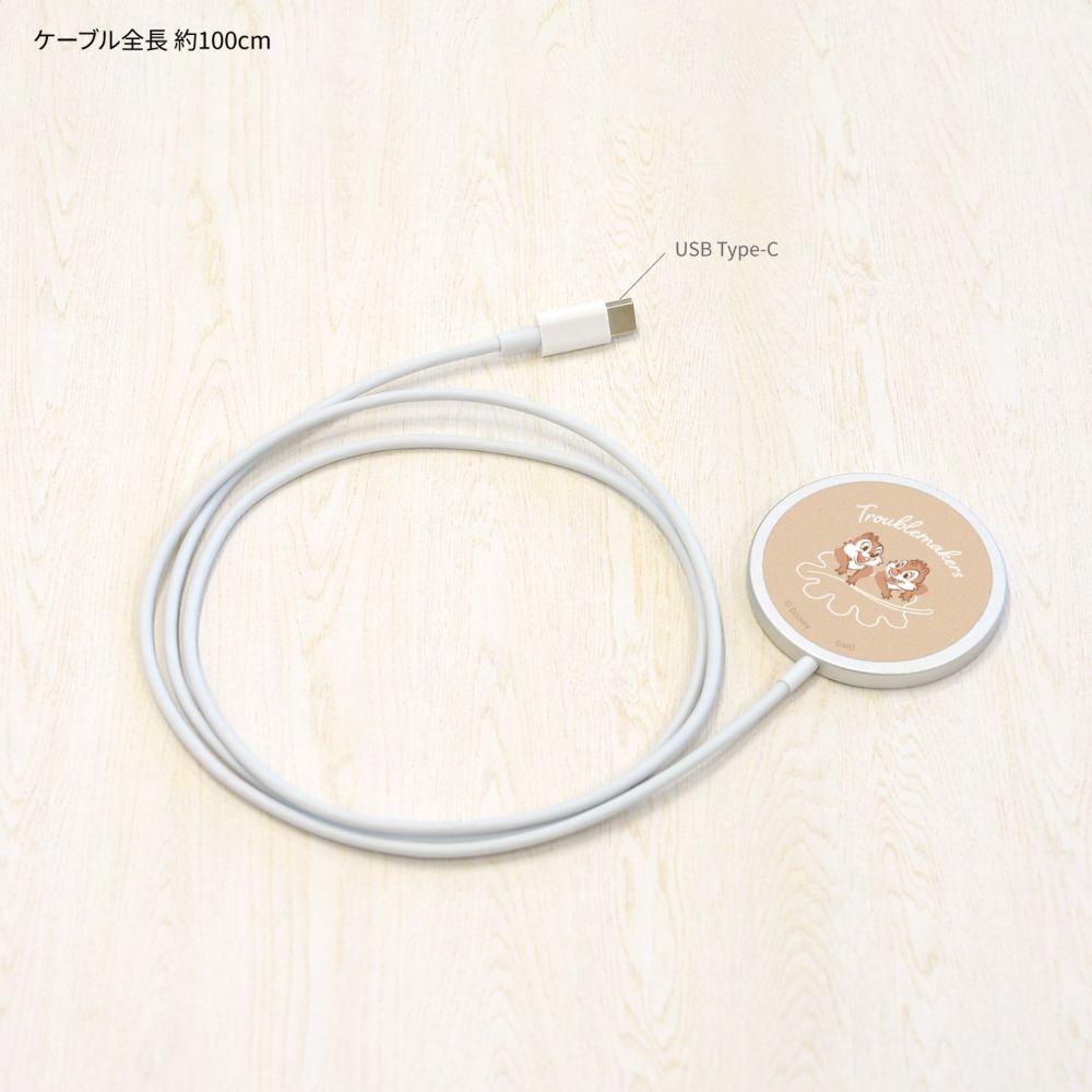 チップ＆デール MagSafe 対応 ワイヤレスチャージャー DNG-226CD