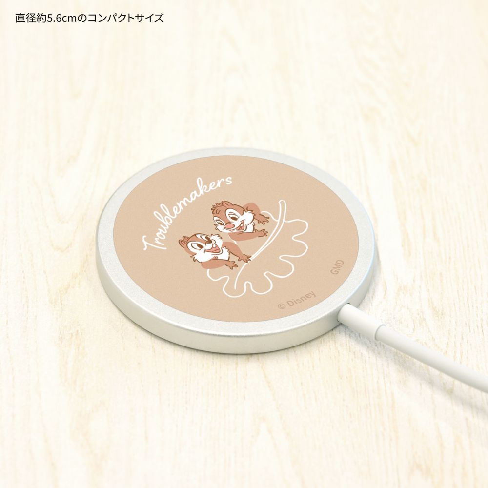 チップ＆デール MagSafe 対応 ワイヤレスチャージャー DNG-226CD