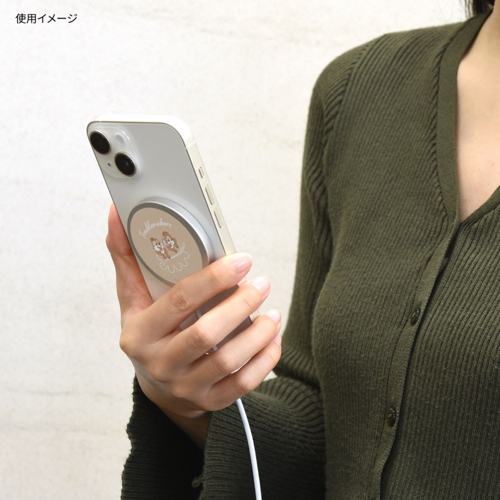 チップ＆デール MagSafe 対応 ワイヤレスチャージャー DNG-226CD
