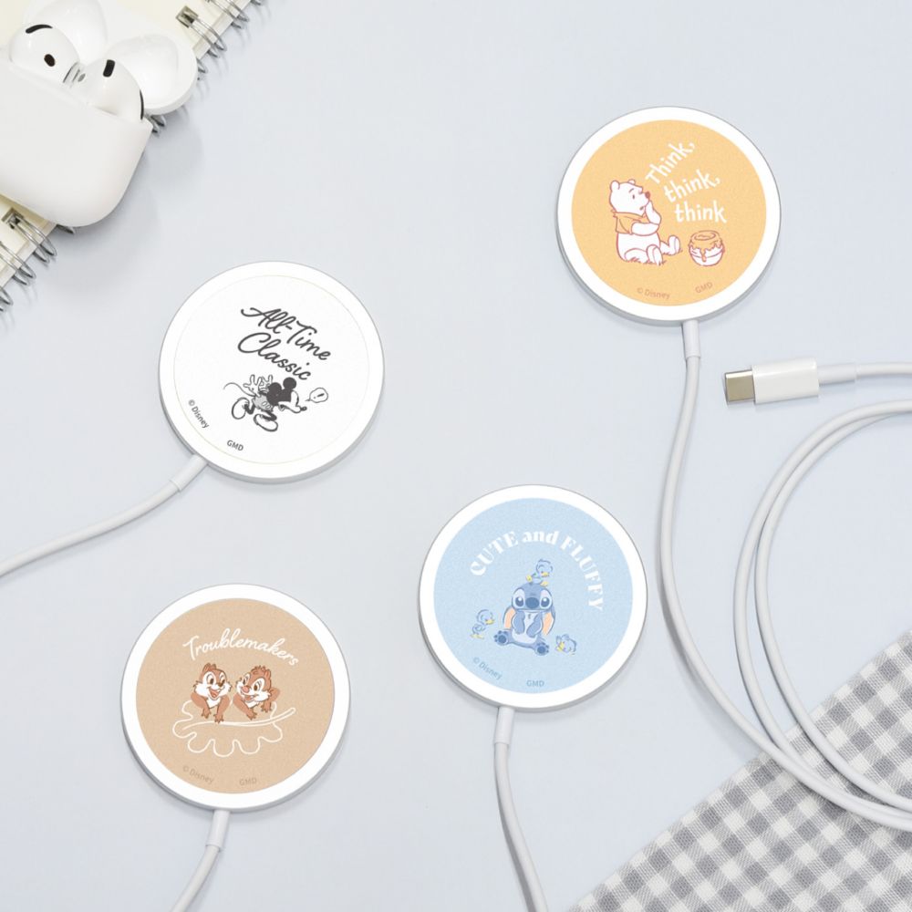 チップ＆デール MagSafe 対応 ワイヤレスチャージャー DNG-226CD