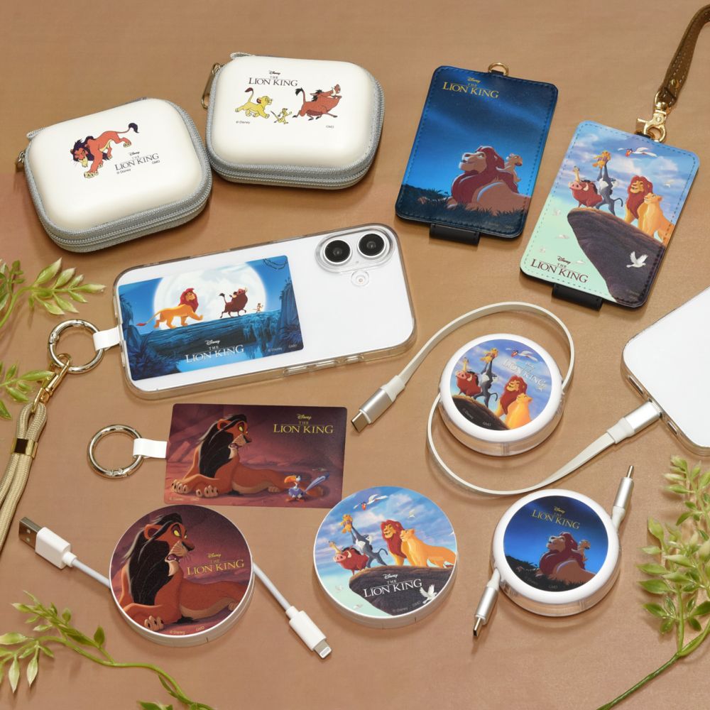 シンバ＆ムファサ PD60W 対応 USB2.0 リール式 Type-C ケーブル DNG-237B