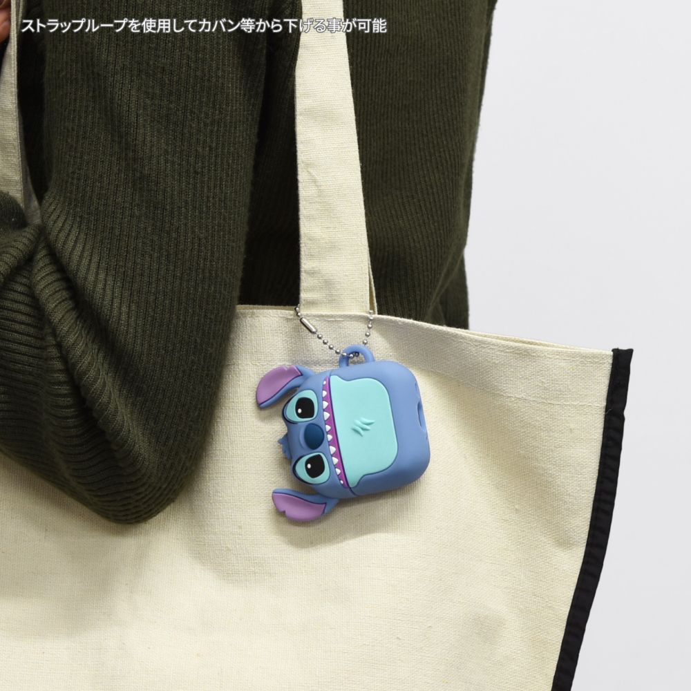 スティッチ AirPods 4 対応 シリコンケース DNG-242ST