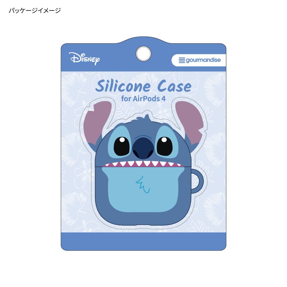 スティッチ AirPods 4 対応 シリコンケース DNG-242ST