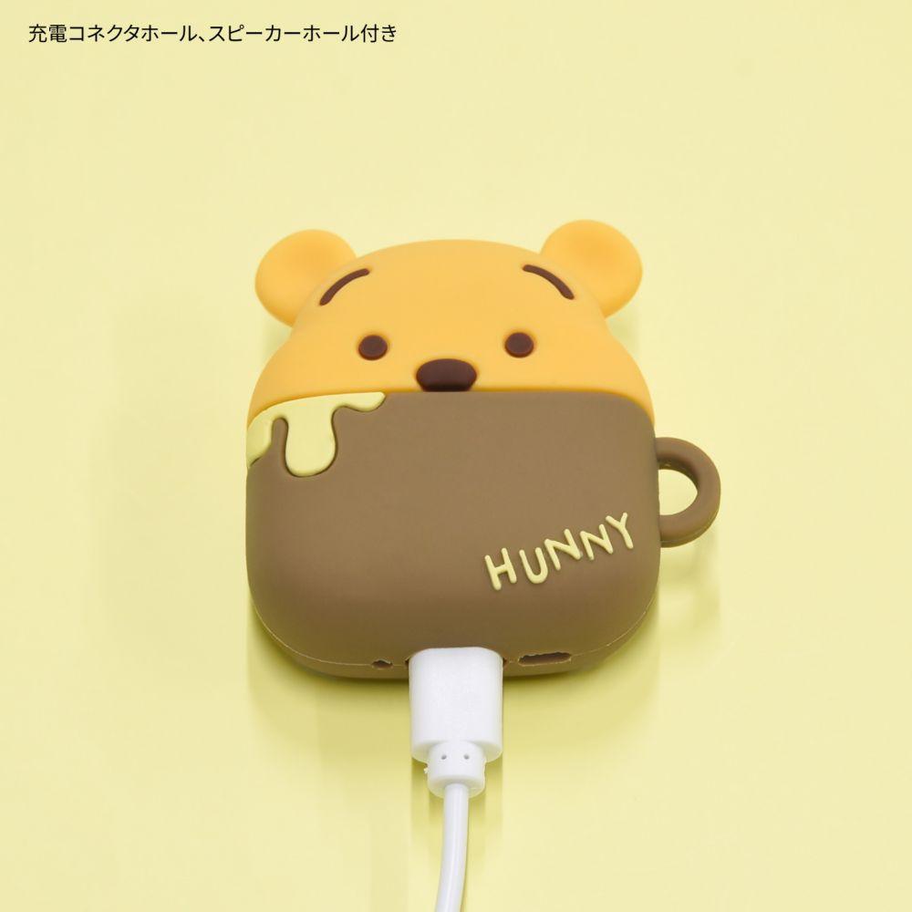 くまのプーさん AirPods 4 対応 シリコンケース DNG-242PO