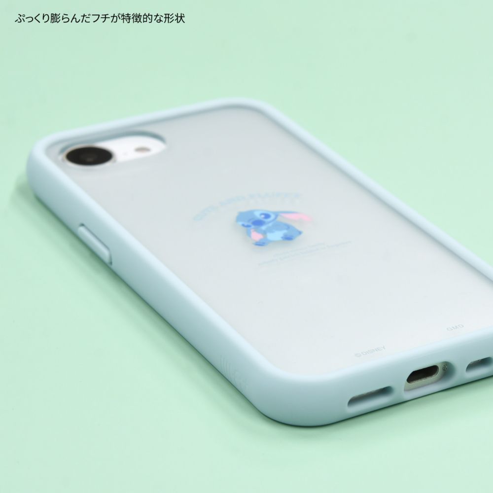 スティッチ IIIIfit プランプフレーム iPhone 16e 対応 ケース DNG-247ST