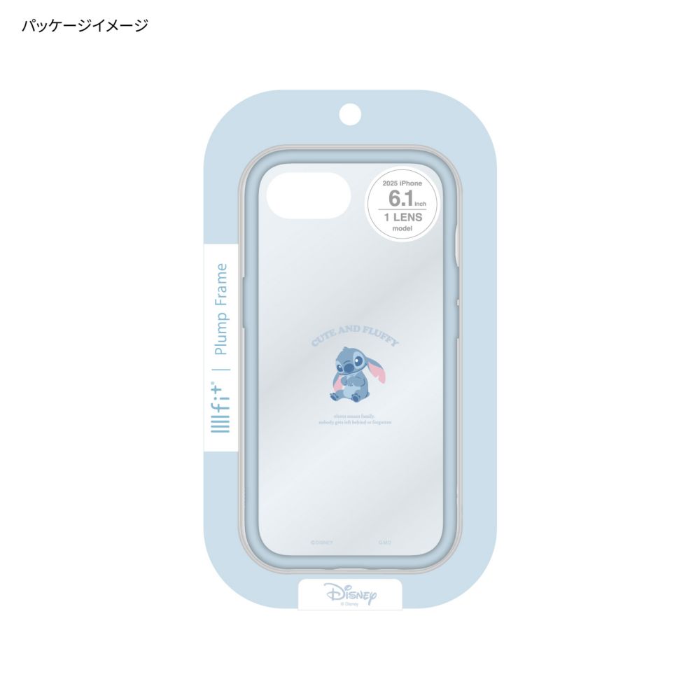 スティッチ IIIIfit プランプフレーム iPhone 16e 対応 ケース DNG-247ST
