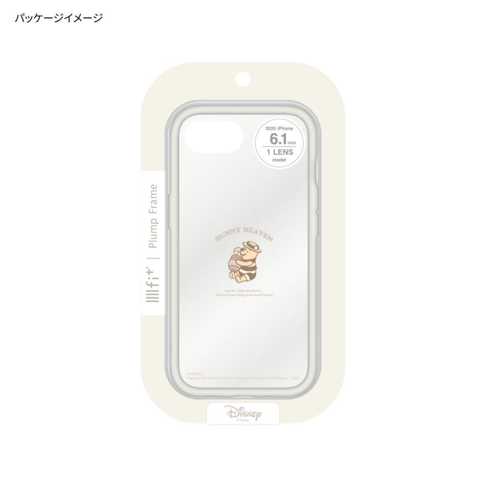 くまのプーさん IIIIfit プランプフレーム iPhone 16e 対応 ケース DNG-247PO
