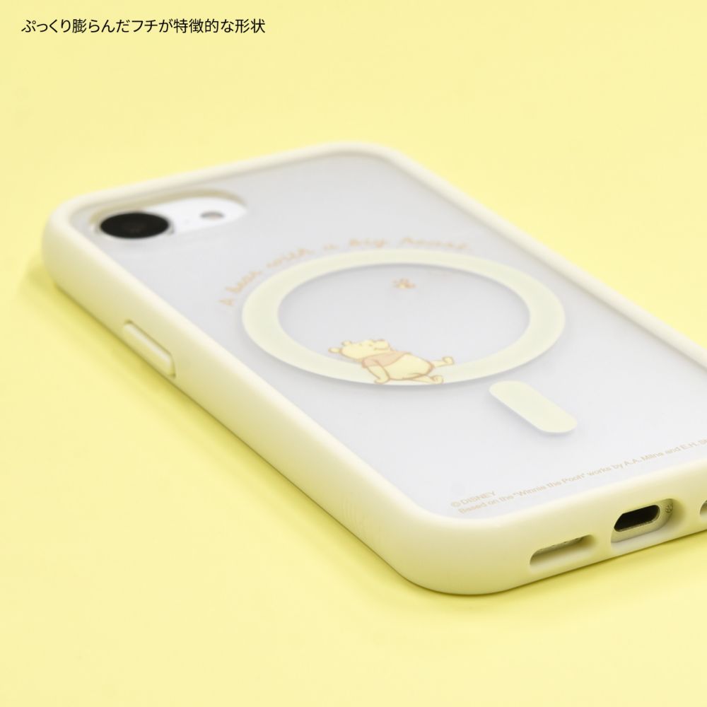 くまのプーさん IIIIfit プランプフレーム iPhone 16e MagSafe 対応 ケース DNG-248PO