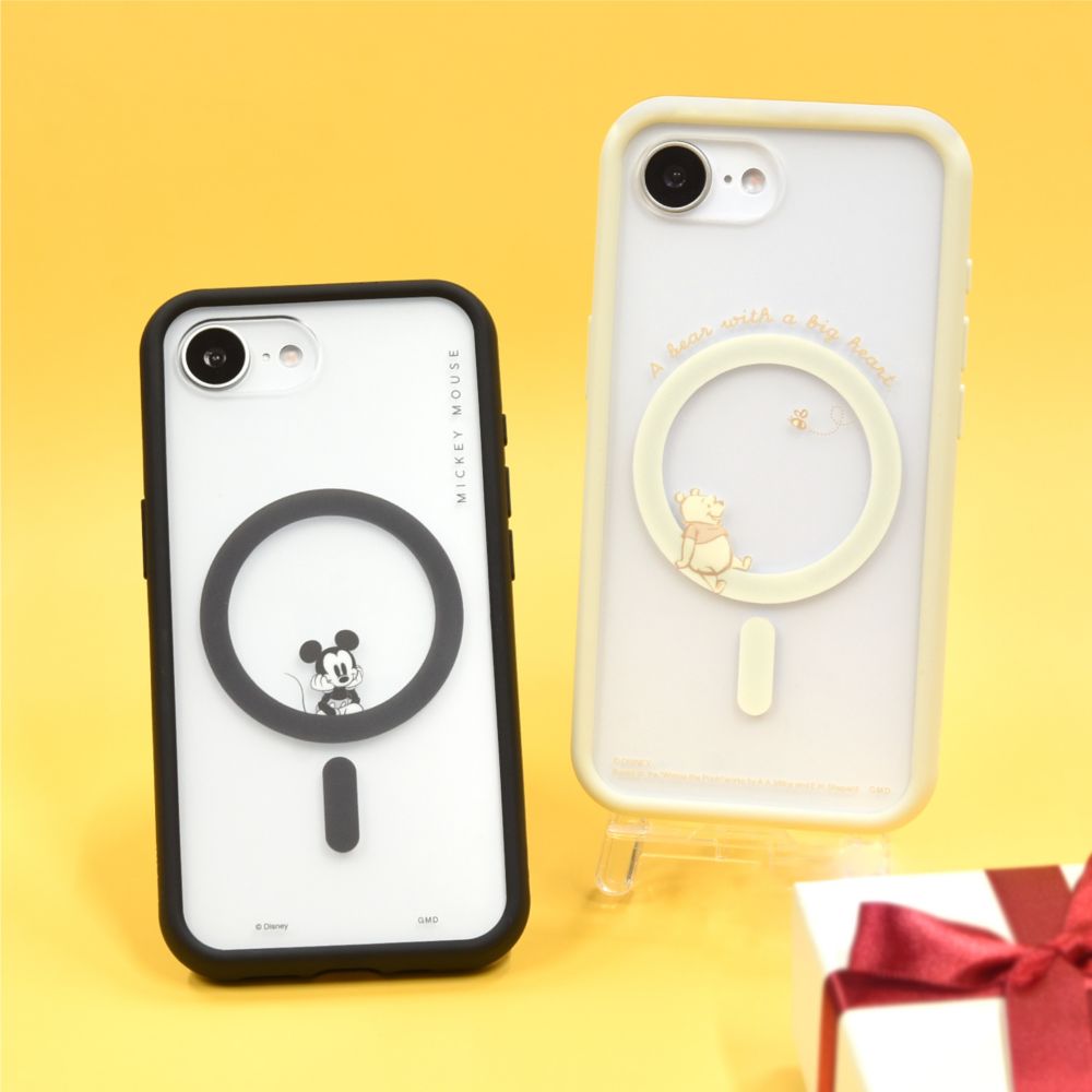 くまのプーさん IIIIfit プランプフレーム iPhone 16e MagSafe 対応 ケース DNG-248PO