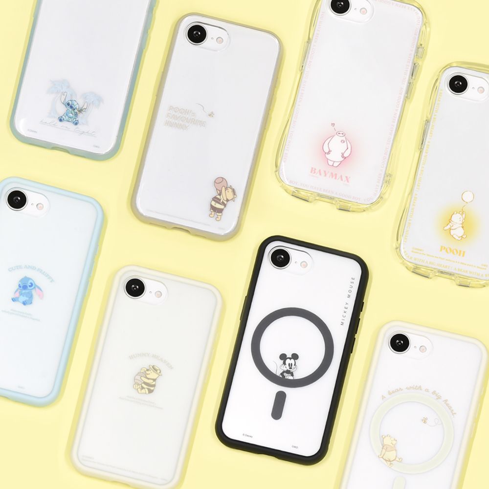 くまのプーさん IIIIfit プランプフレーム iPhone 16e MagSafe 対応 ケース DNG-248PO