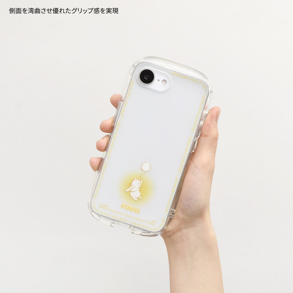 くまのプーさん iPhone16e 対応 クリスタルクリアケース DNG-249PO