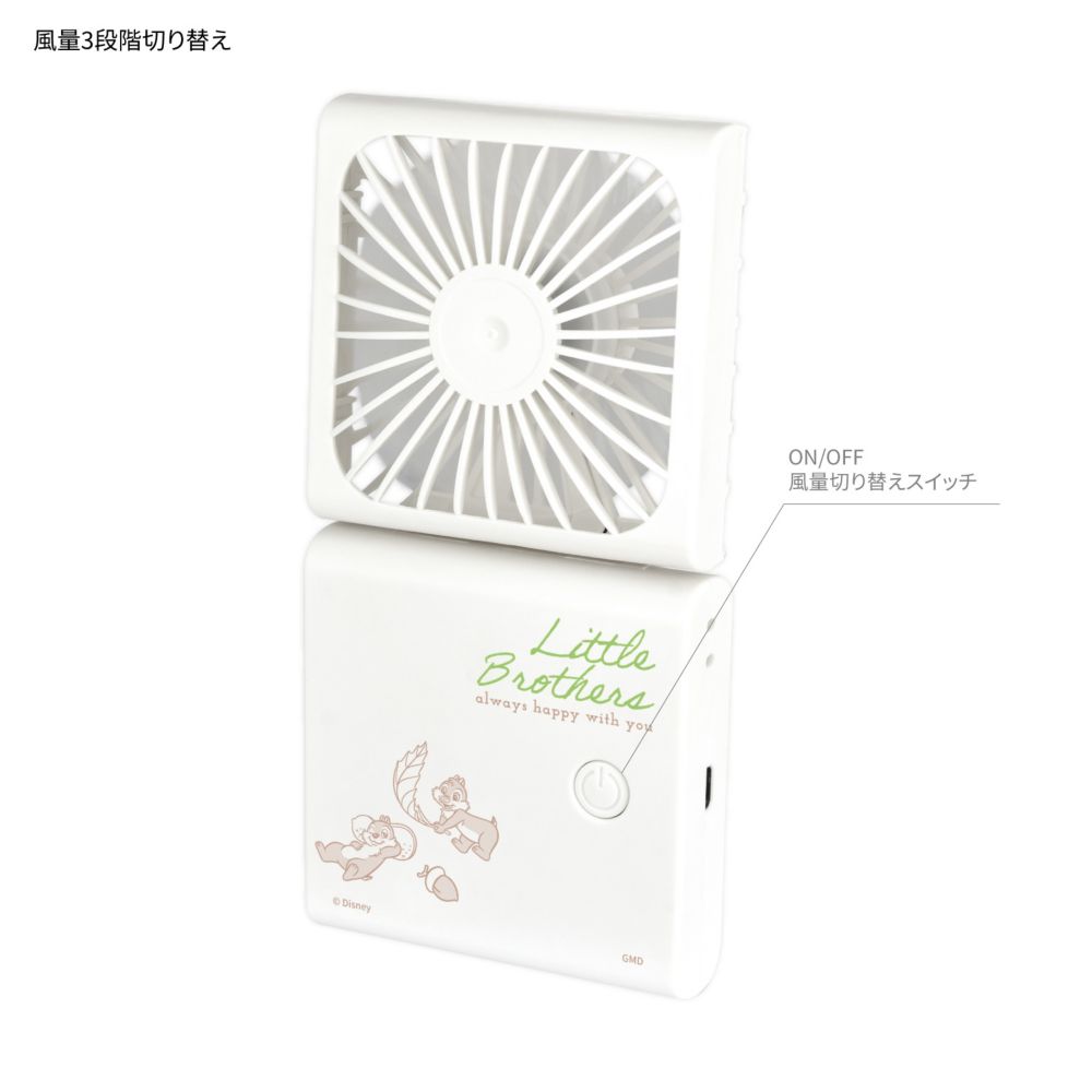 チップ＆デール 2つ折りクールファン DNG-254CD