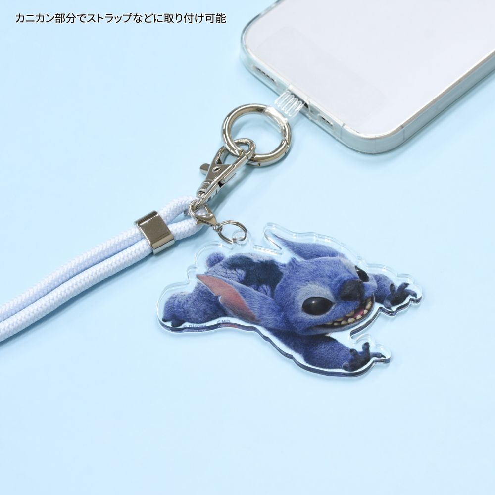 リロ＆スティッチ モバイルアクリルストラップ Lサイズ DNG-268B