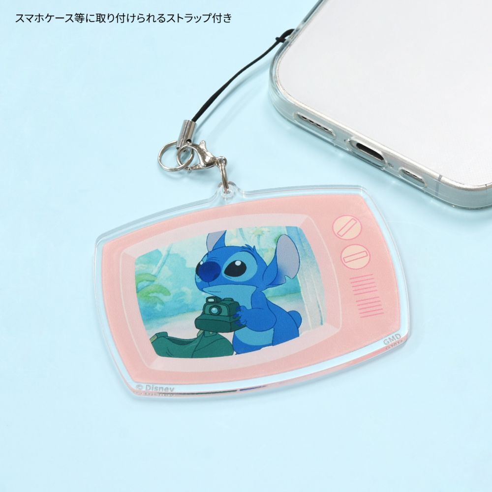 リロ＆スティッチ モバイルアクリルストラップ Lサイズ DNG-276B