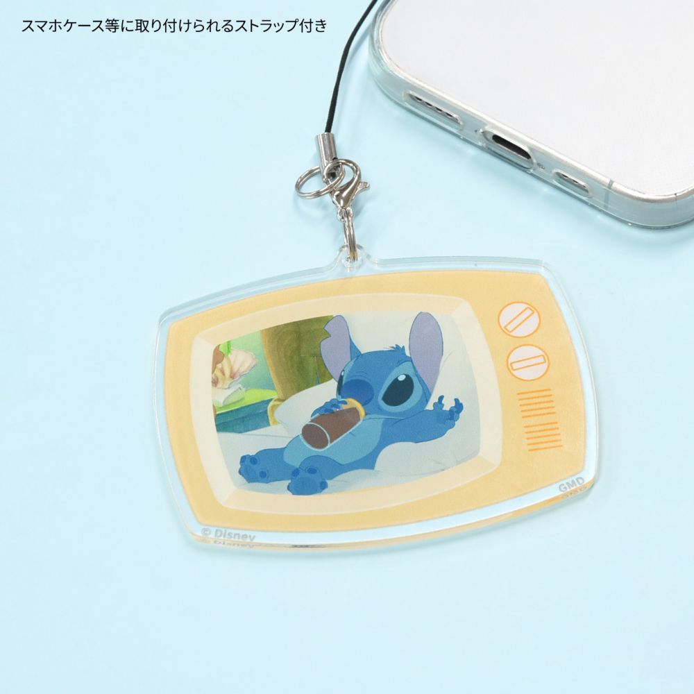 リロ＆スティッチ モバイルアクリルストラップ Lサイズ DNG-276D