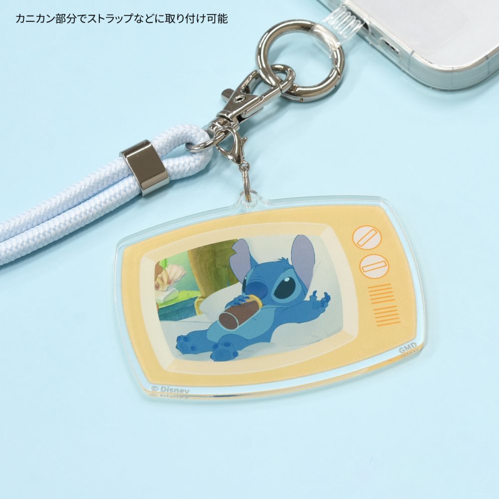 リロ＆スティッチ モバイルアクリルストラップ Lサイズ DNG-276D
