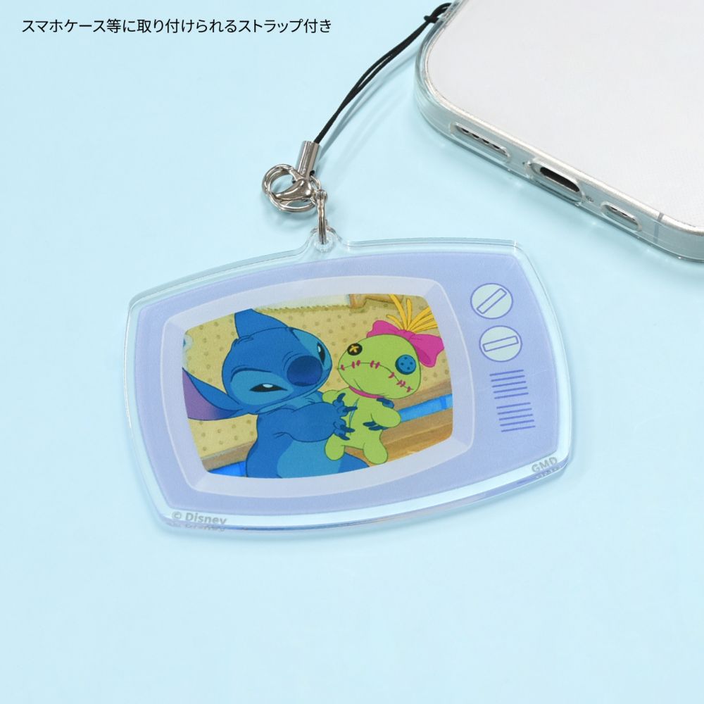 リロ＆スティッチ モバイルアクリルストラップ Lサイズ DNG-276E