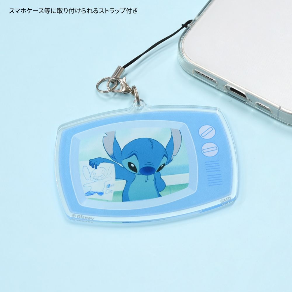 リロ＆スティッチ モバイルアクリルストラップ Lサイズ DNG-276F