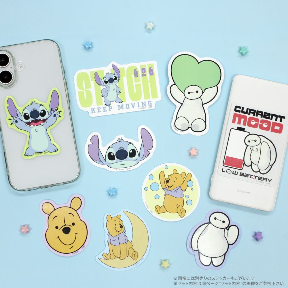 スティッチ  蓄光モバイルステッカー DNG-283ST