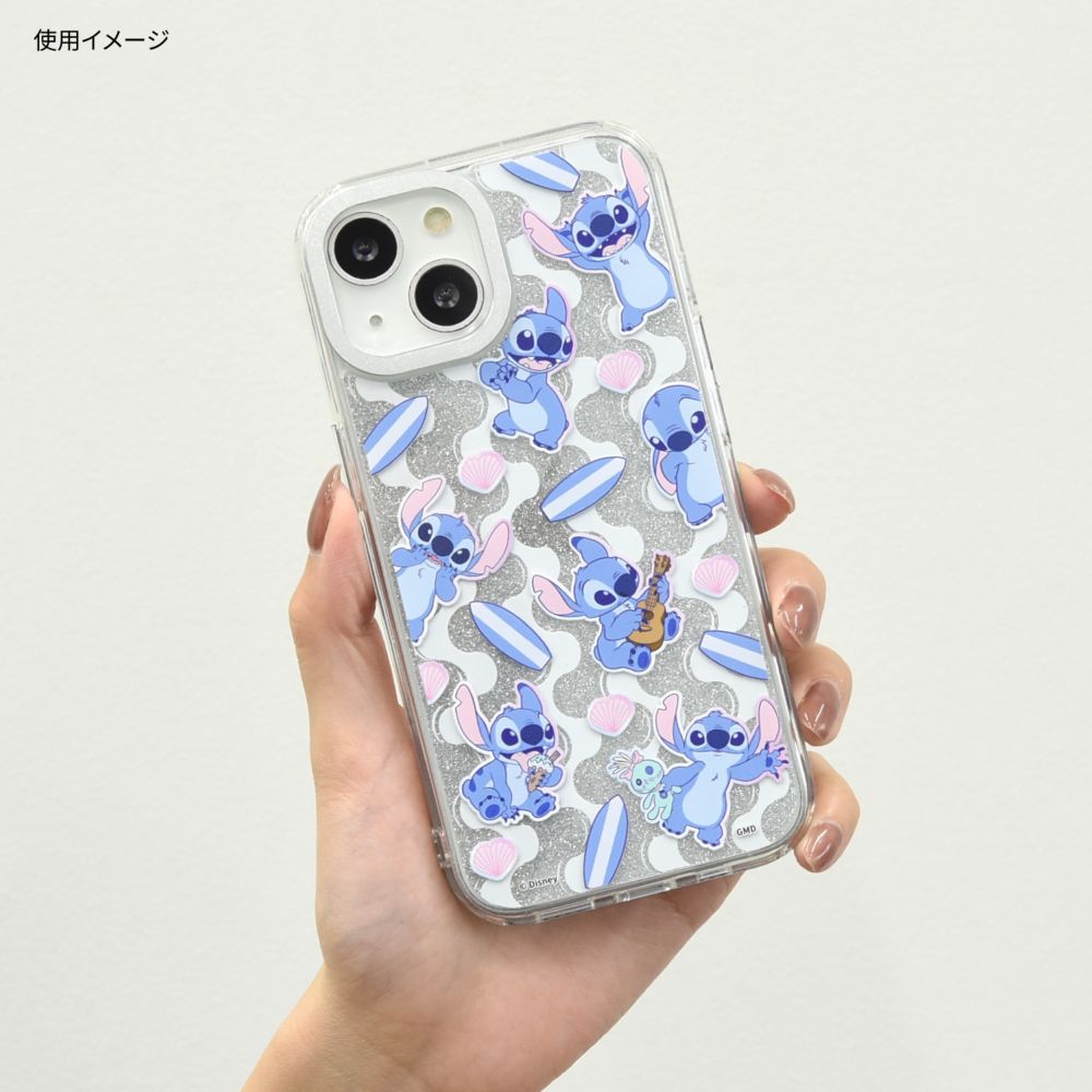 スティッチ Camera Frame iPhone 15 / 14 / 13 対応 ケース DNG-284ST