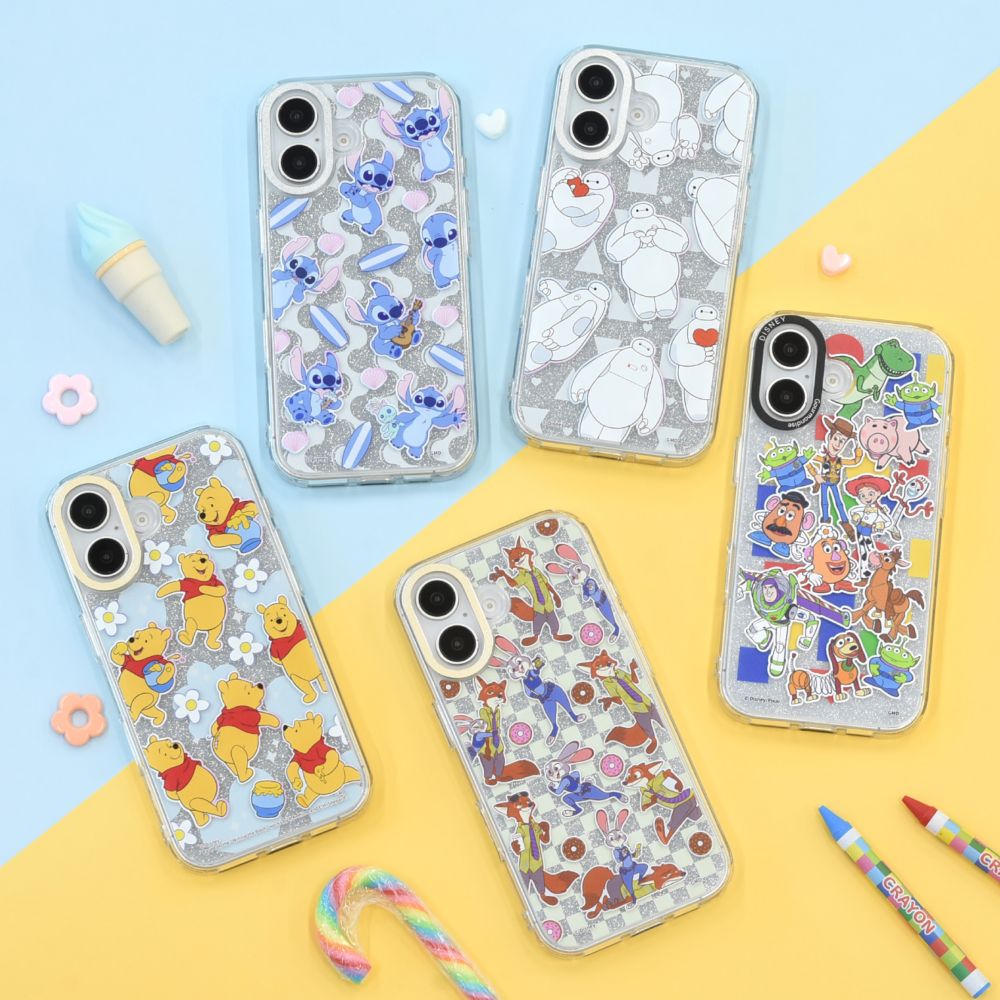 くまのプーさん Camera Frame iPhone 16 対応 ケース DNG-285PO