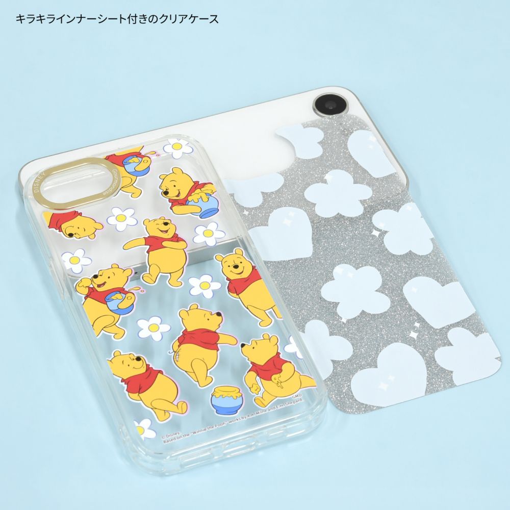 くまのプーさん Camera Frame iPhone 16e 対応 ケース DNG-286PO