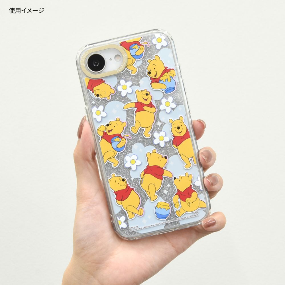 くまのプーさん Camera Frame iPhone 16e 対応 ケース DNG-286PO