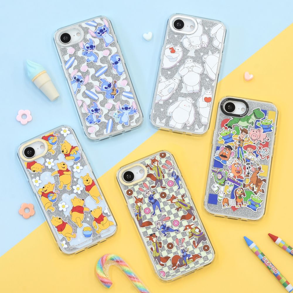 くまのプーさん Camera Frame iPhone 16e 対応 ケース DNG-286PO