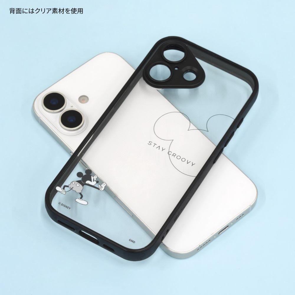 ミッキーマウス IIIIfit プランプフレーム iPhone17 対応 ケース DNG-295MK